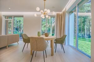 Window Treatments 2 These kitchen window treatments combine function and charm, offering soft filtered light and decorative impact. A perfect match for farmhouse or transitional interiors, this Graber custom solution adds comfort and character.